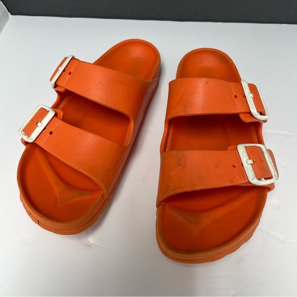 Birkenstock Arizona Eva Essentials Sandals Red EU 38 W7 M5 Lightweight comfy - Picture 3 of 10